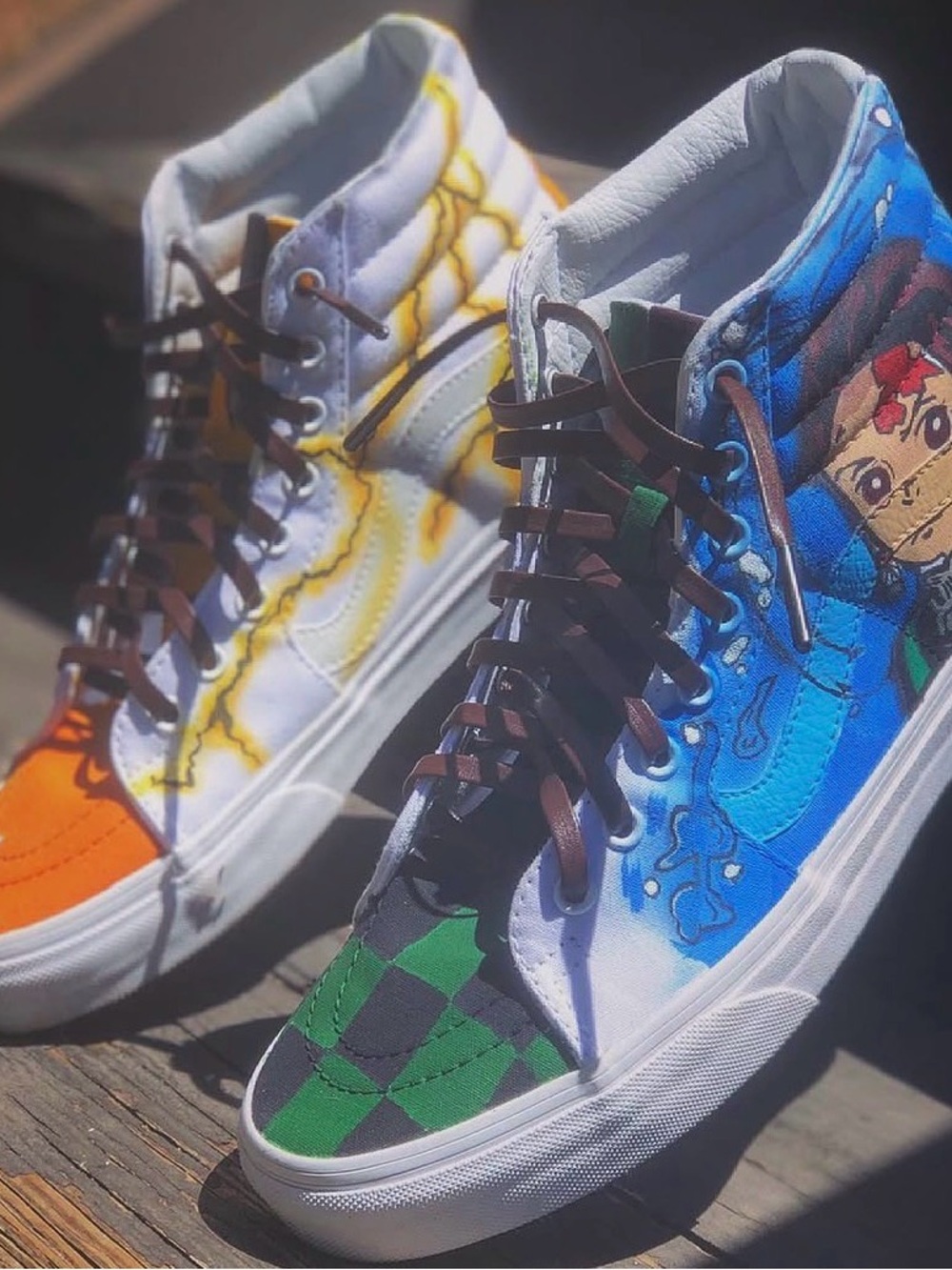 Vans High-Top Anime Customs sz 10 (used)